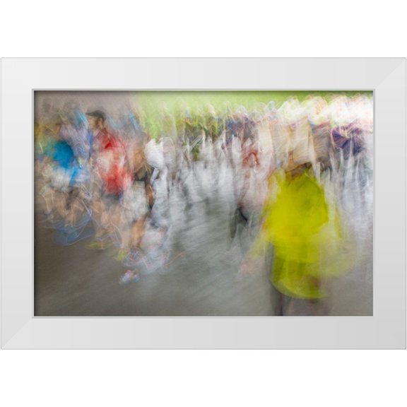 Ruckert, Stephan 32x23 White Modern Wood Framed Museum Art Print Titled - Marathon
