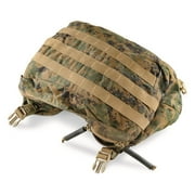 Rucksack Lid, MIL-SPEC USMC ILBE Cover, Woodland MARPAT, Tan Hardware, USA Made