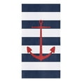thumbnail image 1 of Rudder Anchor Blue Stripes Microfiber Kitchen Hand Towel Dish Cloth Tableware Household Cleaning Towel Utensils for Kitchen, 1 of 7