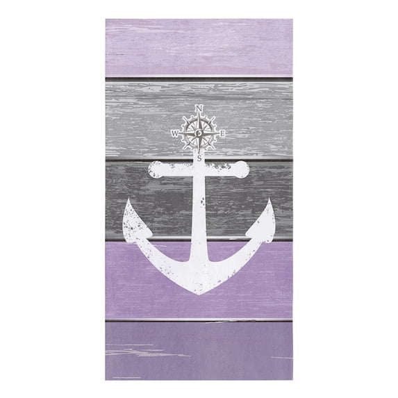 Rudder Anchor Blue Stripes Microfiber Kitchen Hand Towel Dish Cloth Tableware Household Cleaning Towel Utensils for Kitchen