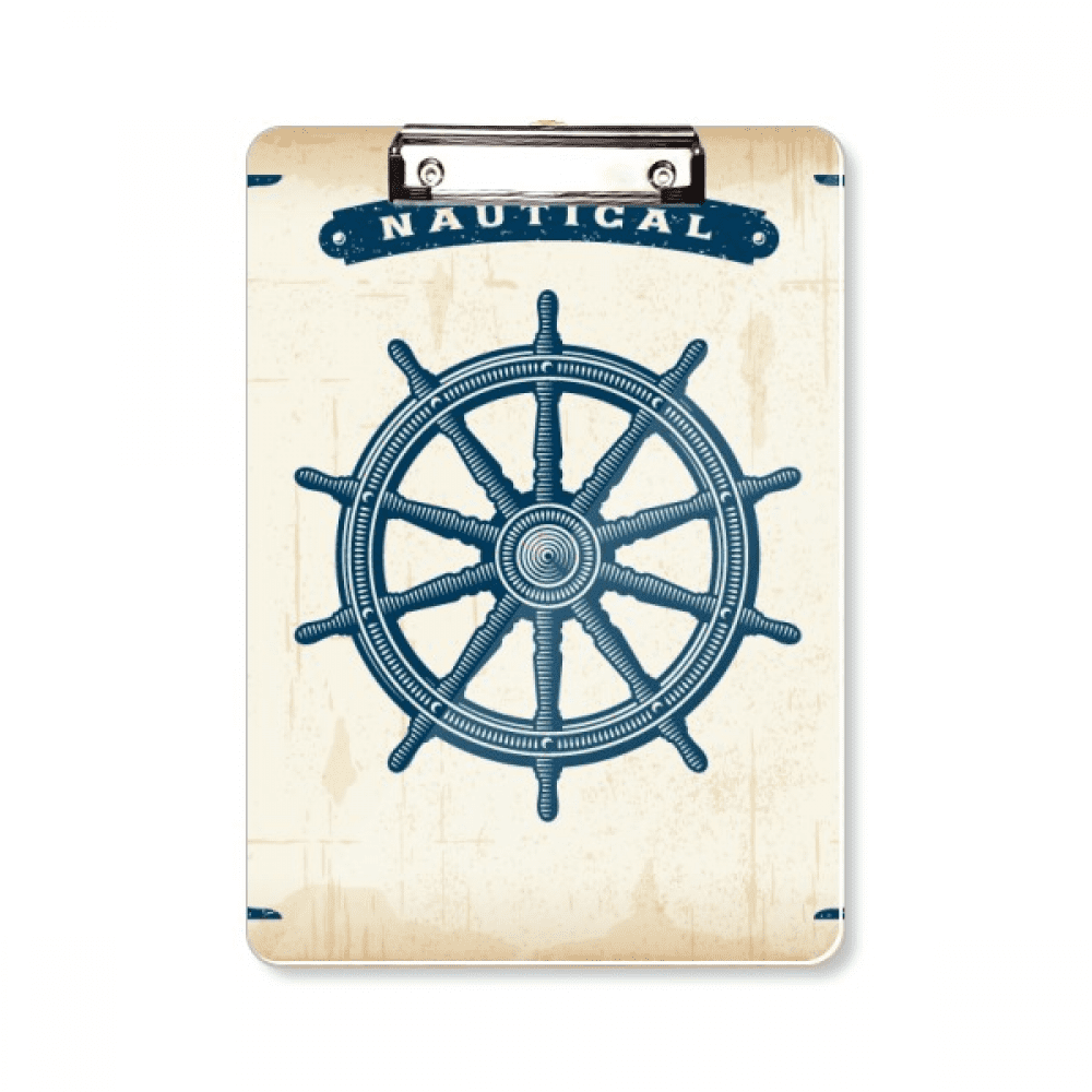 Rudder Exploration Military Ocean Army Clipboard Folder Writing Pad