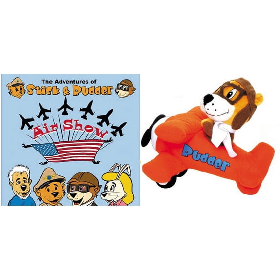 Rudder Plush and Air Show Book Combo