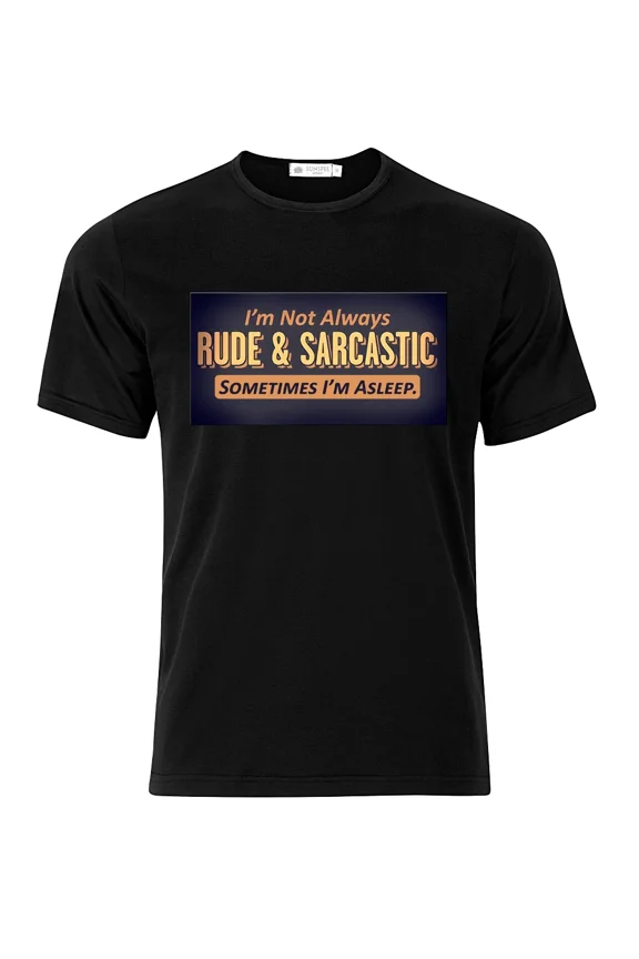 Rude Asleep - Graphic Cotton T Shirt Short & Long Sleeve