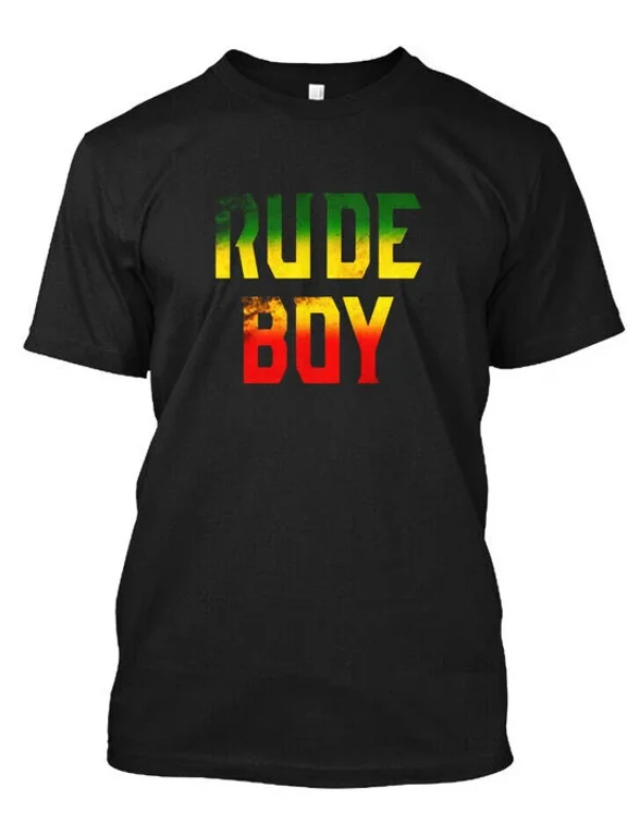 Rude Boy Rasta Reggae Roots Gifts Clothing Jamaica T-Shirt Made in USA S to 5XL