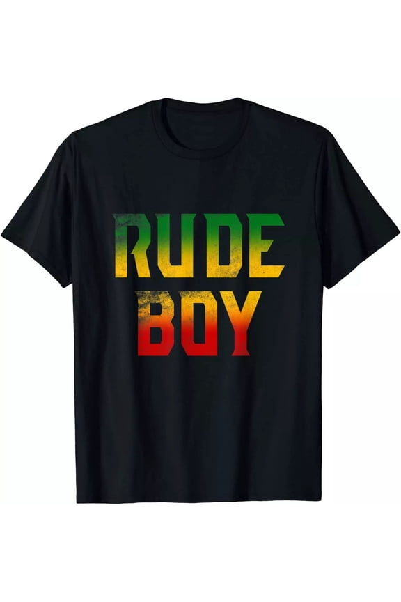 Rude Boy Rasta Reggae Roots Gifts Clothing Jamaica Unisex T-Shirt Size S-5XL