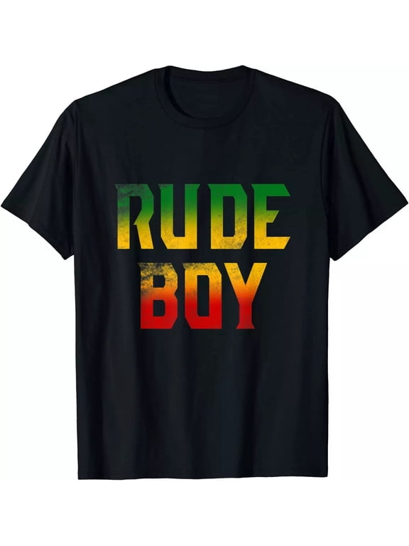 Rude Boy Rasta Reggae Roots Gifts Clothing Jamaica Unisex T-Shirt Size S-5XL