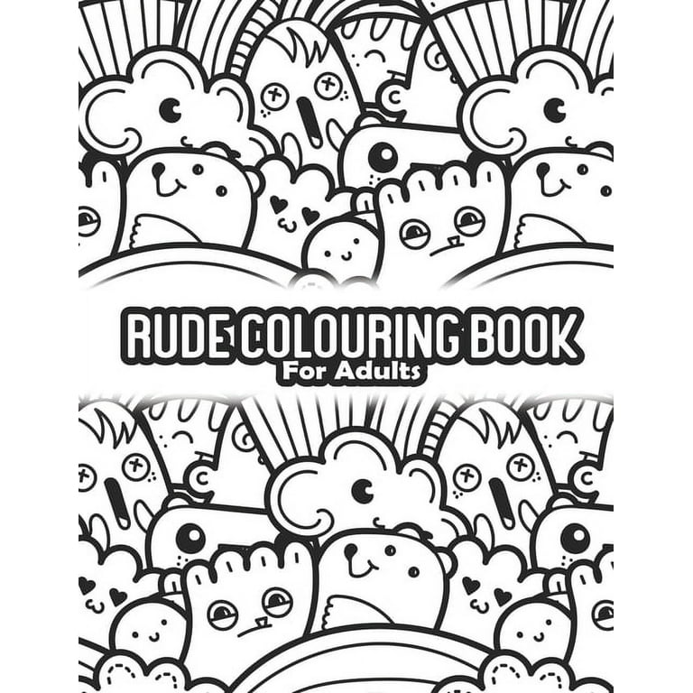 Rude store colouring book