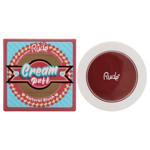 Rude Cosmetics Cream Puff Natural Blush - Mochi , 0.21 oz Blush