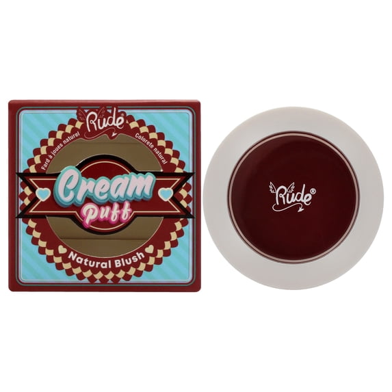 Rude Cosmetics Cream Puff Natural Blush - Red Velvet , 0.21 oz Blush