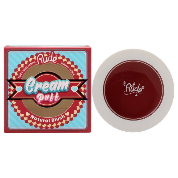 Rude Cosmetics Cream Puff Natural Blush - Shortcake , 0.21 oz Blush