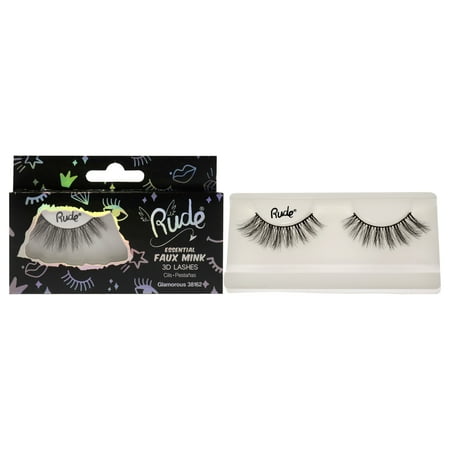 Rude Cosmetics Essential Faux Mink 3D Lashes - Glamorous , 1 Pc Pair