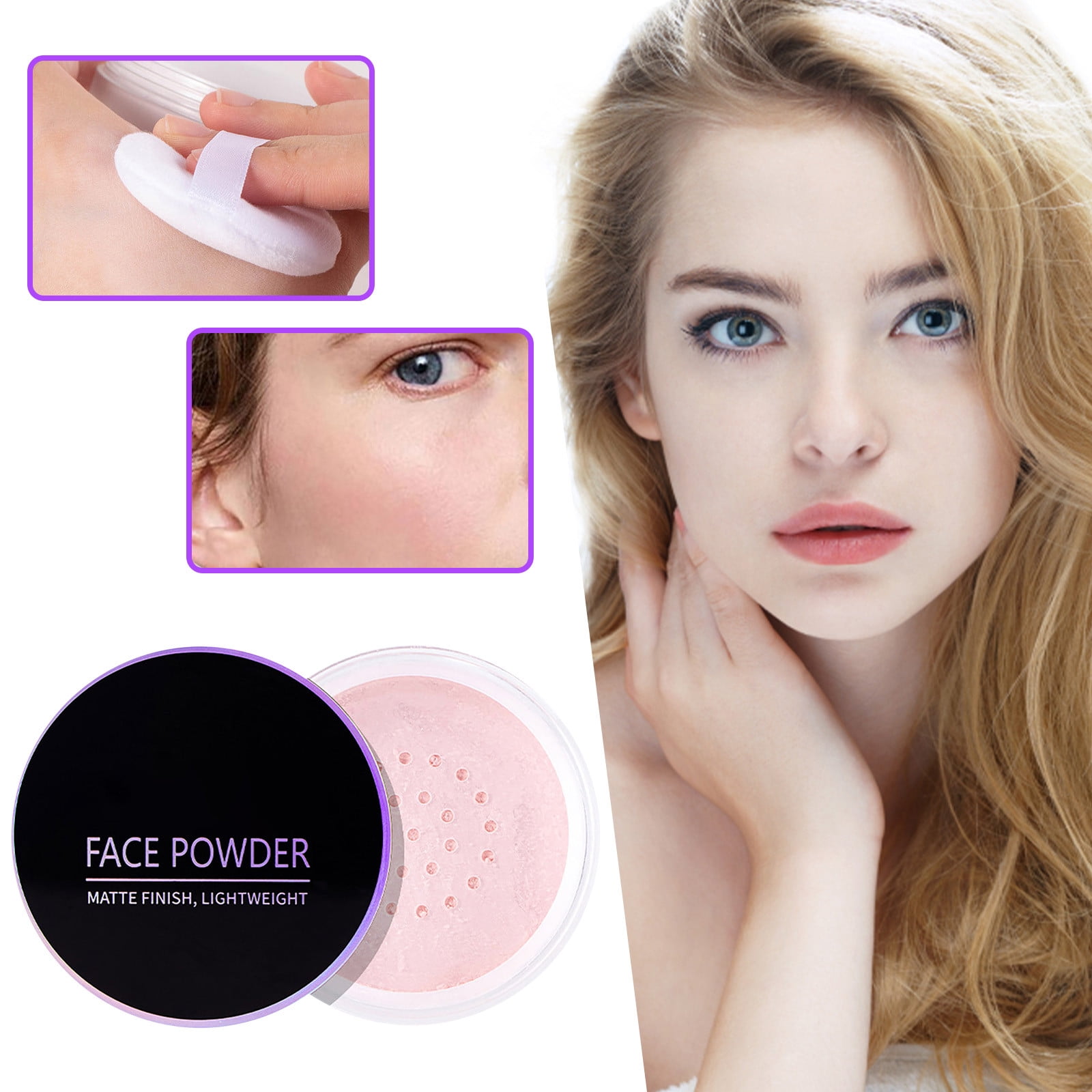 Rude Cosmetics Face Concealer Oil Control Setting Powder Long Lasting