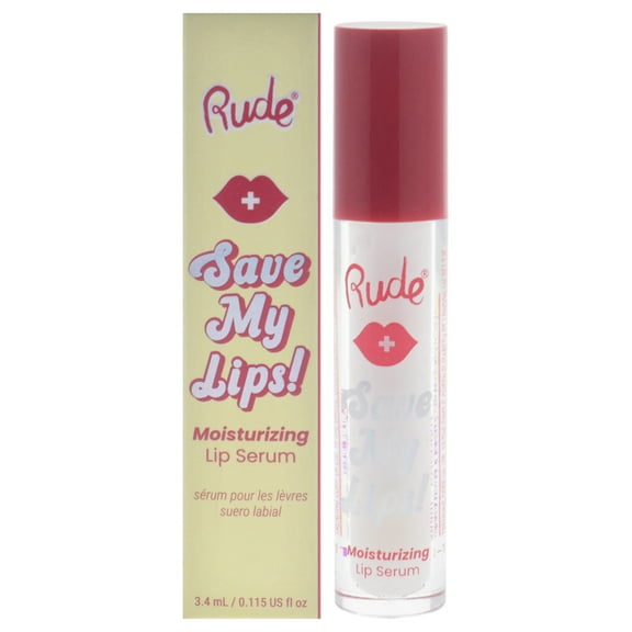 Rude Cosmetics Save My Lips Moisturizing - Coconut , 0.115 oz Serum
