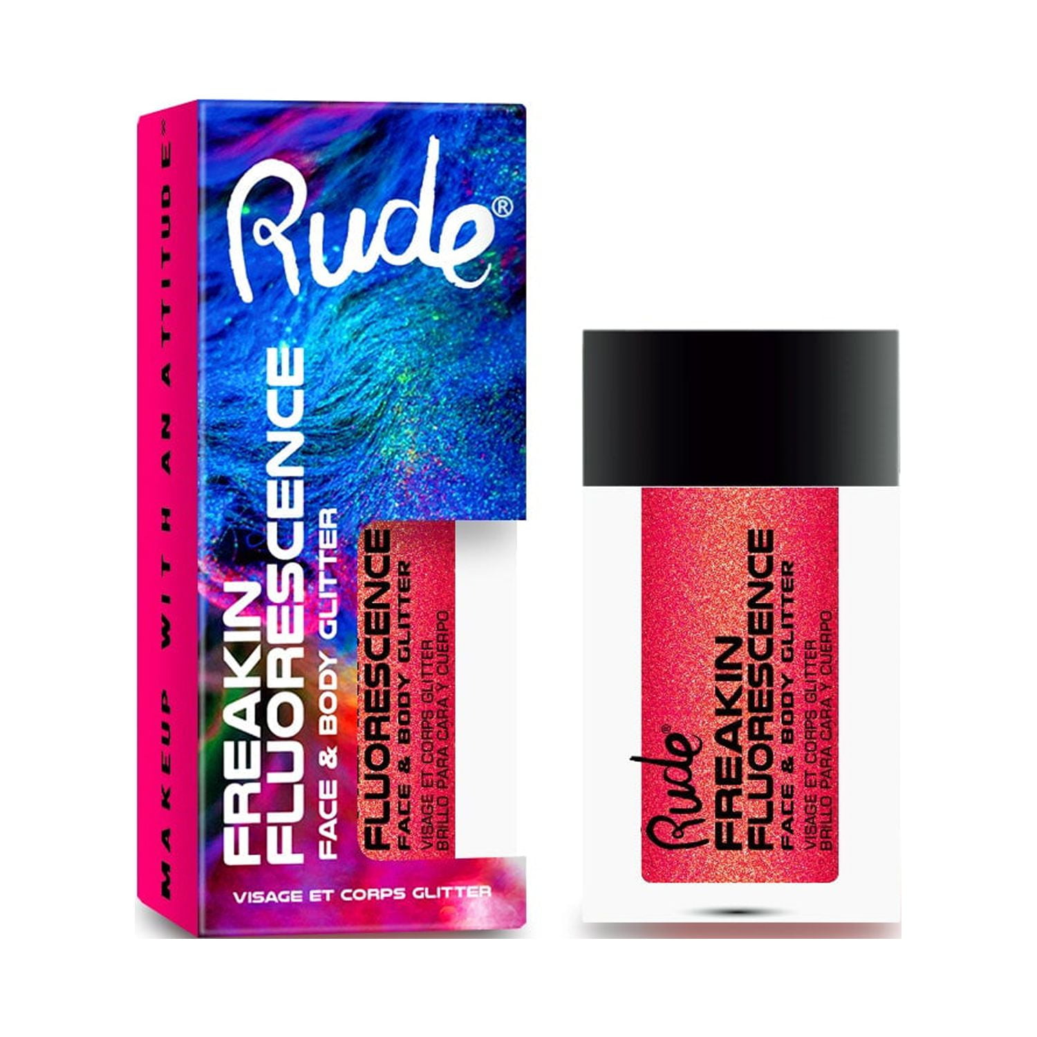 Rude - Freakin Fluorescence Face & Body Glitter - Insomniac