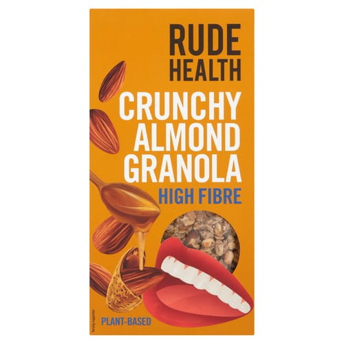 Rude Health Crunchy Almond Granola 400g, British Import (Pack of 3)