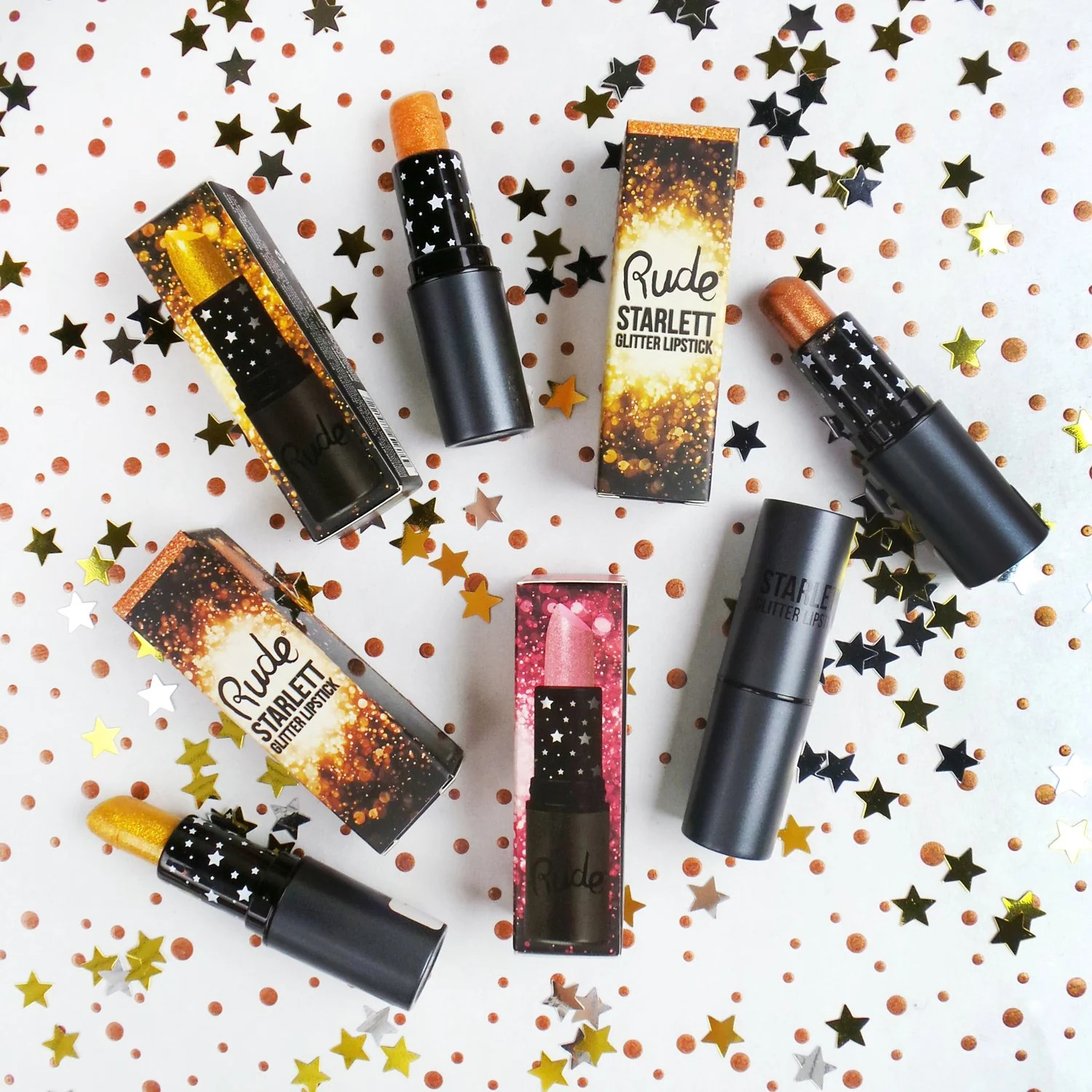 Rude Starlett Glitter Lipstick