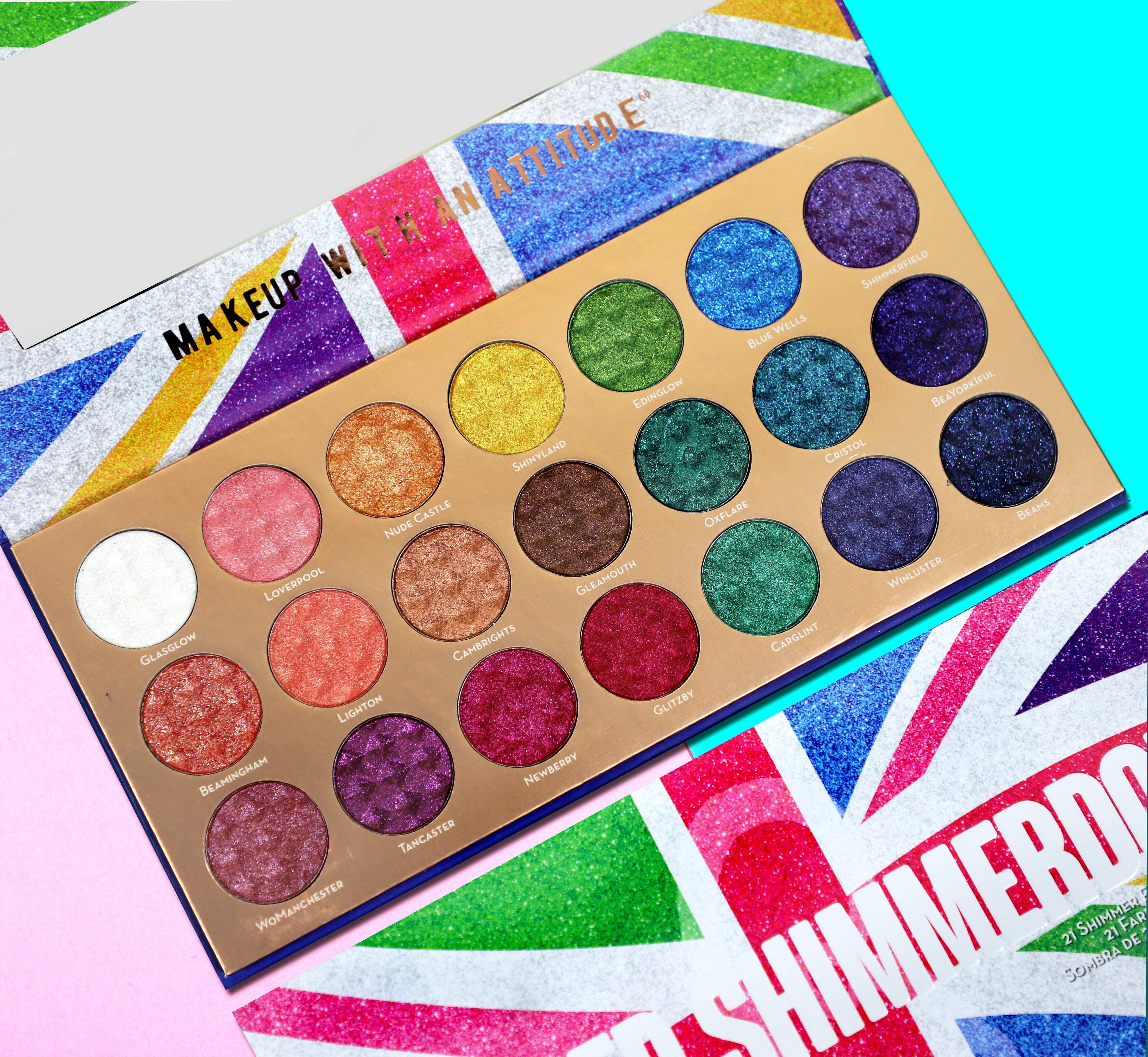 RUDE COSMETICS United Shimmerdom - 21 Shimmer Eyeshadow Palette