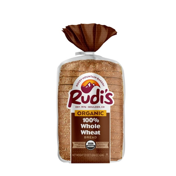 Rudi's Organic Bakery 100% Whole Wheat Sliced Bread, 20 oz