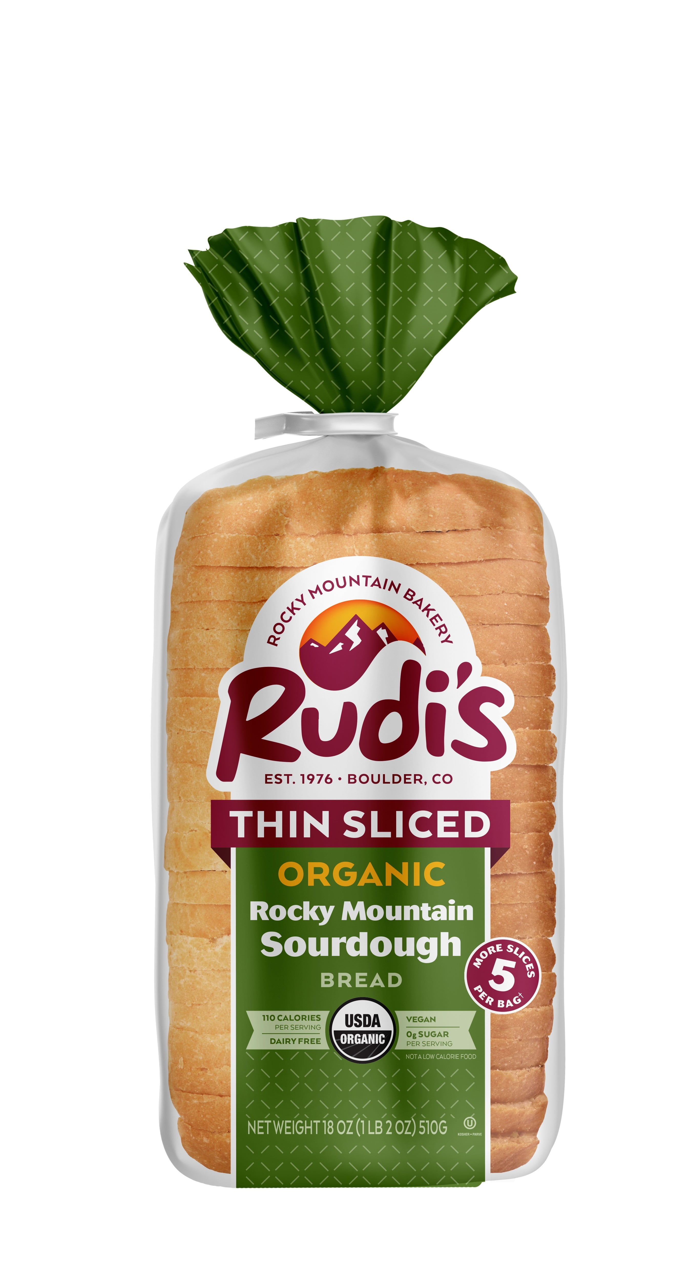 Rudi's Organic Bakery Thin Sliced Rocky Mountain Sourdough Bread