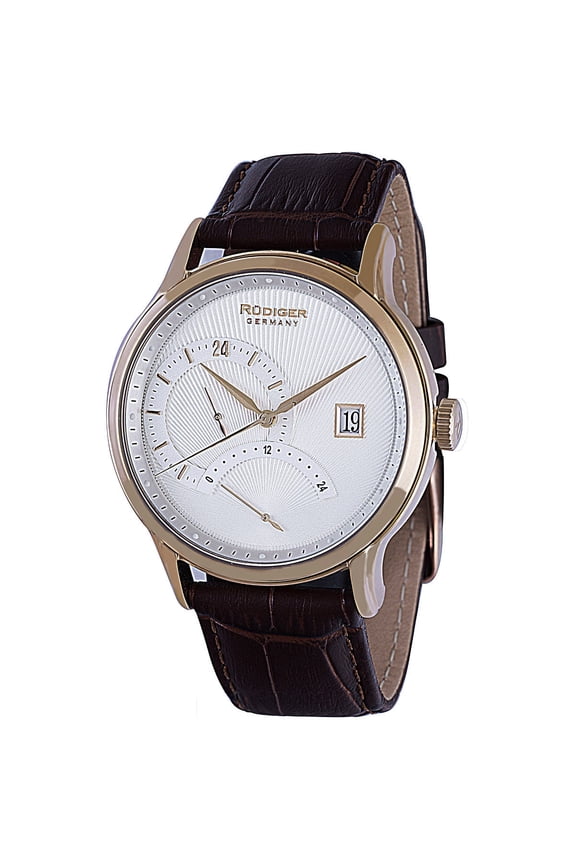 Mens Aachen Leather Calfskin Brown Watch