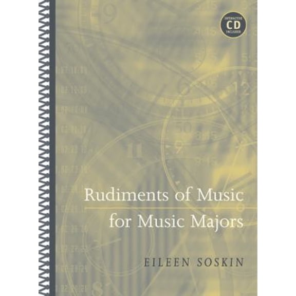 Pre-Owned Rudiments of Music for Music Majors [With CDROM] (Paperback) 0534638287 9780534638283