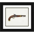 thumbnail image 1 of Rudin, Albert 14x12 Black Ornate Wood Framed with Double Matting Museum Art Print Titled - Pistol 1941, 1 of 4