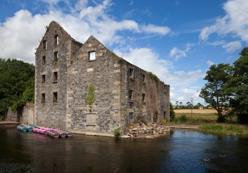 Rudkins Mill on the River Barrow Muine Bheag County Carlow Ireland Canvas Art - Panoramic Images (12 x 36)