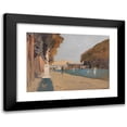 thumbnail image 1 of Rudolf Hellwag 14x11 Black Modern Framed Museum Art Print Titled - Walking in the Palace Grounds, 1 of 5