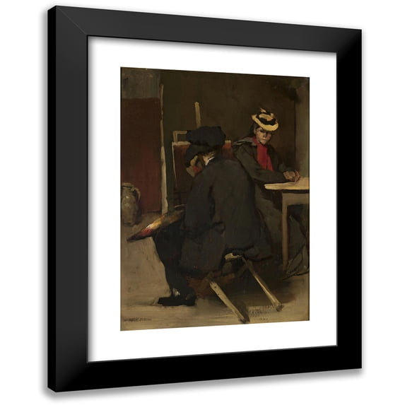 Rudolf Hirth du Frenes 18x24 Black Modern Framed Museum Art Print Titled - In the Painter's Studio