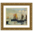 thumbnail image 1 of Rudolf Löw 24x20 Gold Ornate Framed and Double Matted Museum Art Print Titled - Marine (1911), 1 of 4