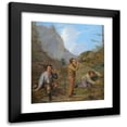 thumbnail image 1 of Rudolf Swoboda the elder 15x17 Black Modern Framed Museum Art Print Titled - Men's Purgstall Bey Der Rast, 1 of 5