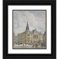 thumbnail image 1 of Rudolf von Alt 12x14 Black Ornate Wood Framed Double Matted Museum Art Print Titled: City Hall Building in the Renaissance Style (Renaissance Style Town Hall), 1 of 5