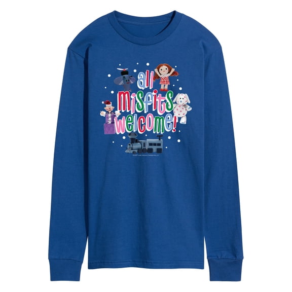 Rudolph - All Misfits Welcome - Men's Long Sleeve Graphic T-Shirt