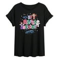 thumbnail image 1 of Rudolph - All Misfits Welcome - Women's Oversized Graphic T-Shirt, 1 of 4