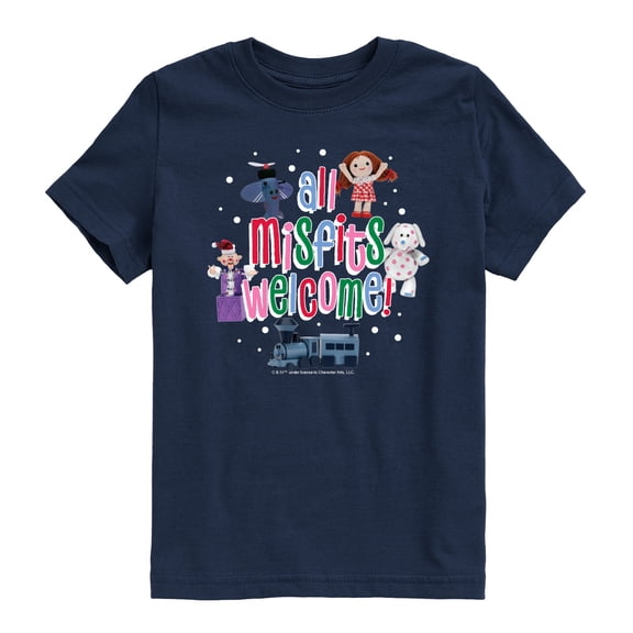 Rudolph - All Misfits Welcome - Youth Short Sleeve Graphic T-Shirt