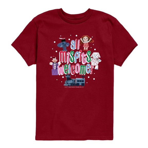 Rudolph - All Misfits Welcome - Youth Short Sleeve Graphic T-Shirt