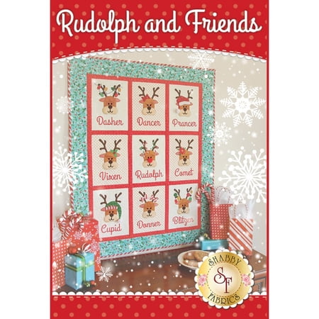 Rudolph And Friends Quilt Pattern