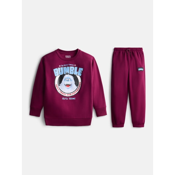 Rudolph Boys Graphic Crewneck Sweatshirt and Joggers Set, 2-Piece, Sizes 4-16