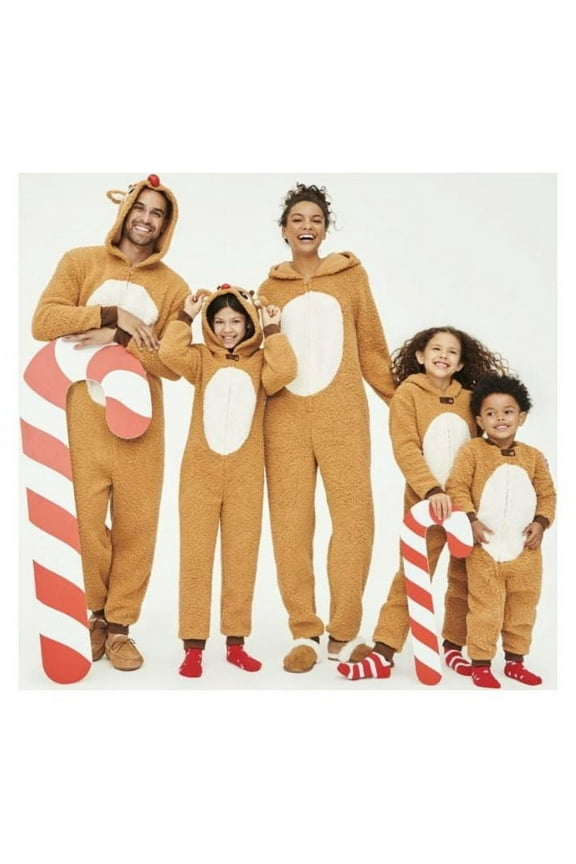 Christmas Men's Matching Family Pajamas Union Suit