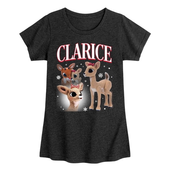 Rudolph - Clarice Bootleg - Youth Girls Short Sleeve T-Shirt