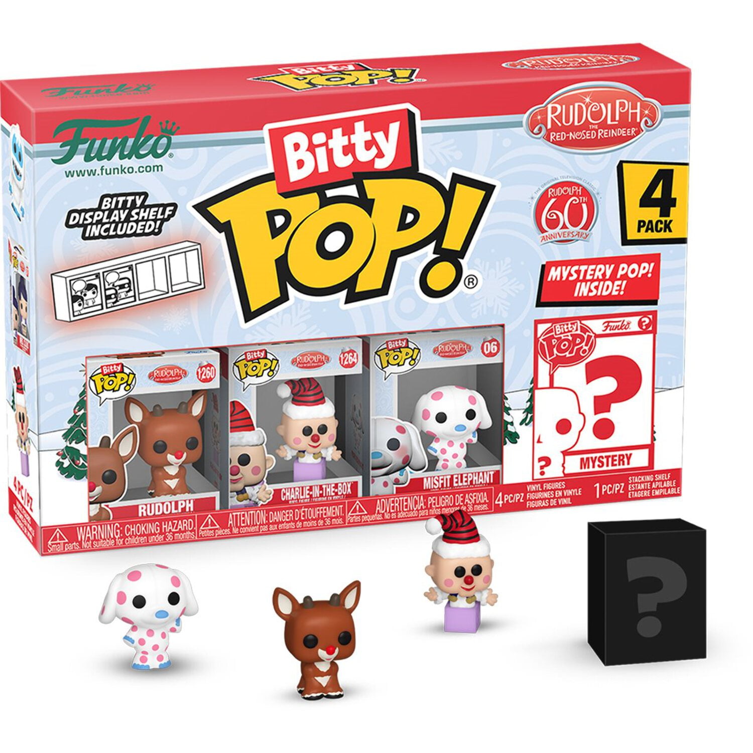 Rudolph Funko Bitty Pop! Mini-Figure 4-Pack - Walmart.com