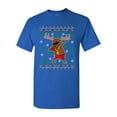 thumbnail image 1 of Rudolph Gangsta Sleigh Reindeer Cool Ugly Christmas Funny DT Adult T-Shirt Tee, 1 of 2