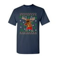 thumbnail image 1 of Rudolph Gangsta Sleigh Reindeer Cool Ugly Christmas Funny DT Adult T-Shirt Tee, 1 of 2