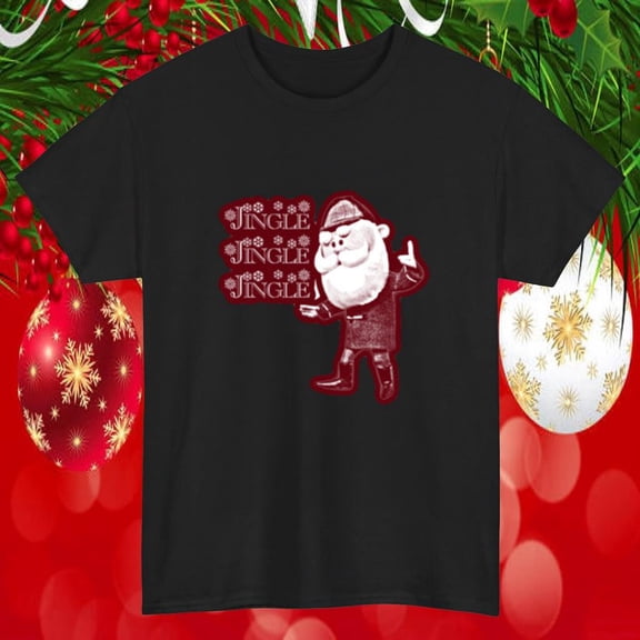 Rudolph Jingle Christmas Reindeer Holiday Art Unisex T-Shirt, up to size 5XL