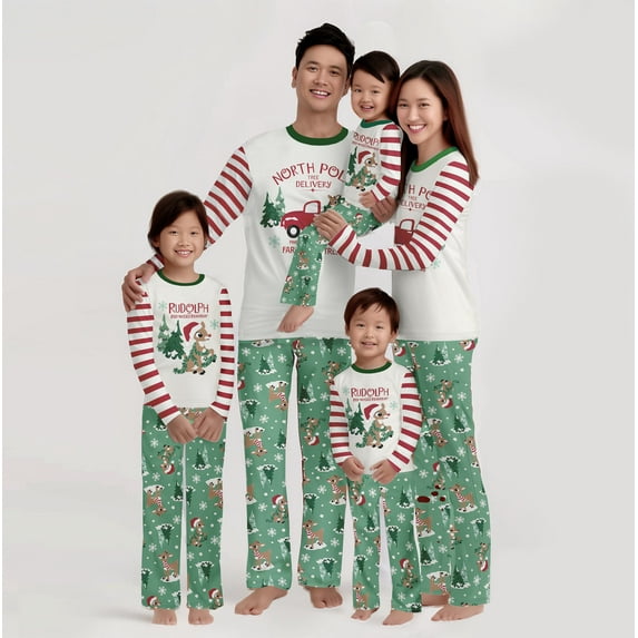 Rudolph Christmas Pajamas –Men's, 2-Piece Pajama Set Holiday Sleepwear