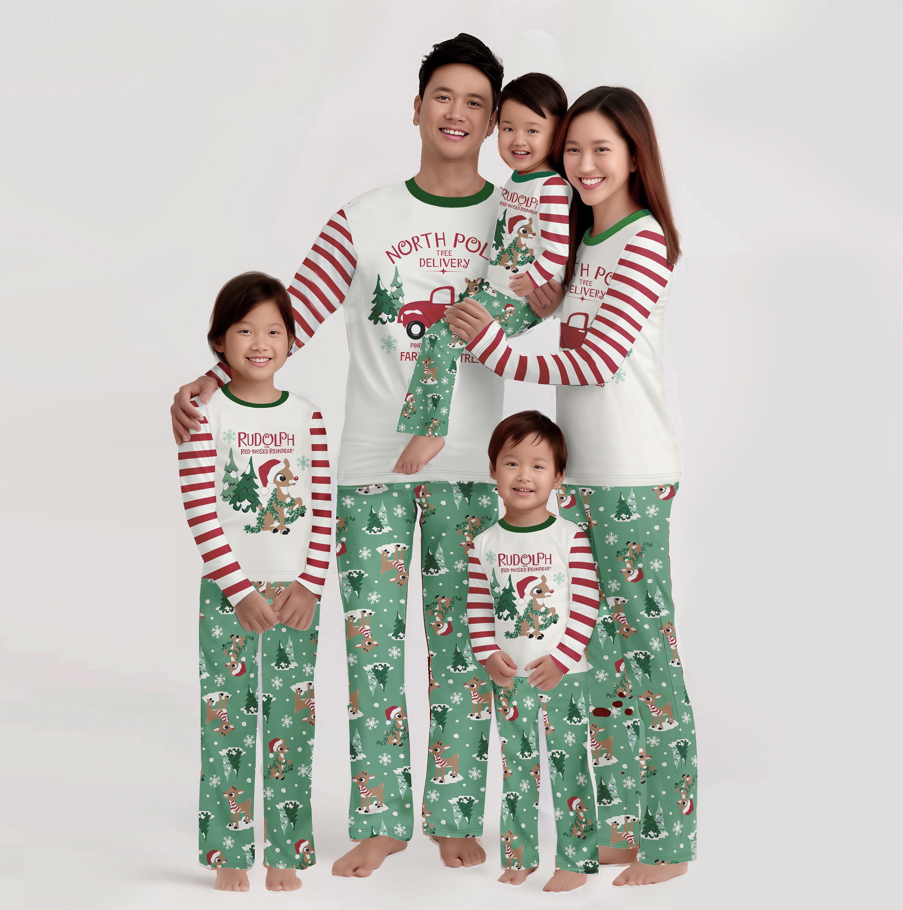 Christmas Jammies Rudolph Family Christmas Pajamas Rudolph