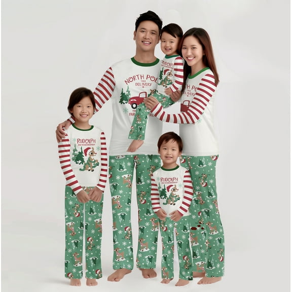 Rudolph Christmas Pajamas –Men's, 2-Piece Pajama Set Holiday Sleepwear