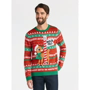 RUDOLPH The Red-Nosed Reindeer Men's North Pole Christmas Sweater, Midweight, Sizes S-3XL