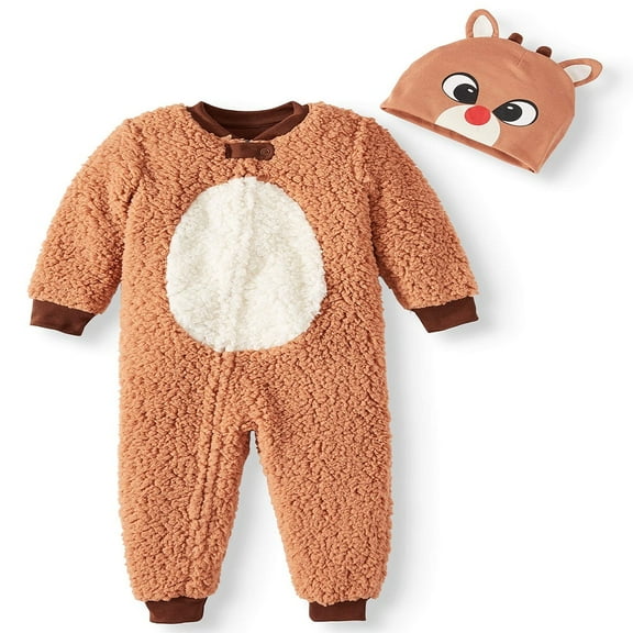 Rudolph Red Nosed Reindeer Matching Family Union Suit Pajamas (4T)