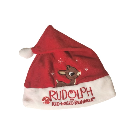 Rudolph Red-nosed Reindeer Unisex Festive Light Up Santa Hat